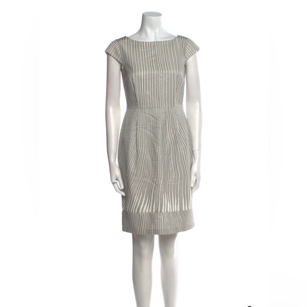 Max Mara Striped Gray Dress 6 (runs small)